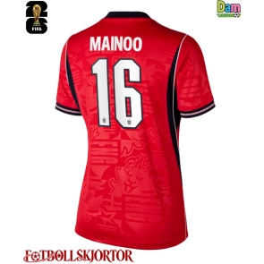 England Kobbie Mainoo #16 Bortatröja Dam VM 2026 Kortärmad